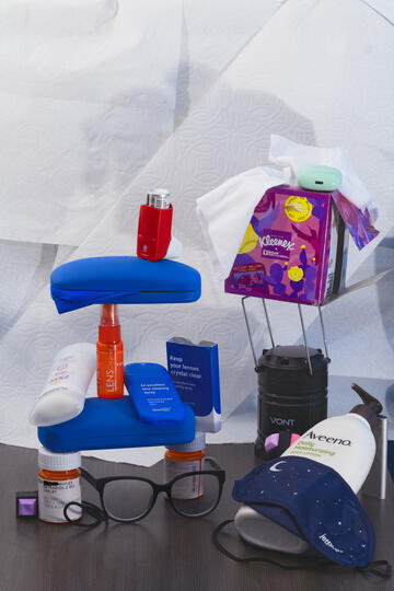 Nightstand on paper towel, 2026